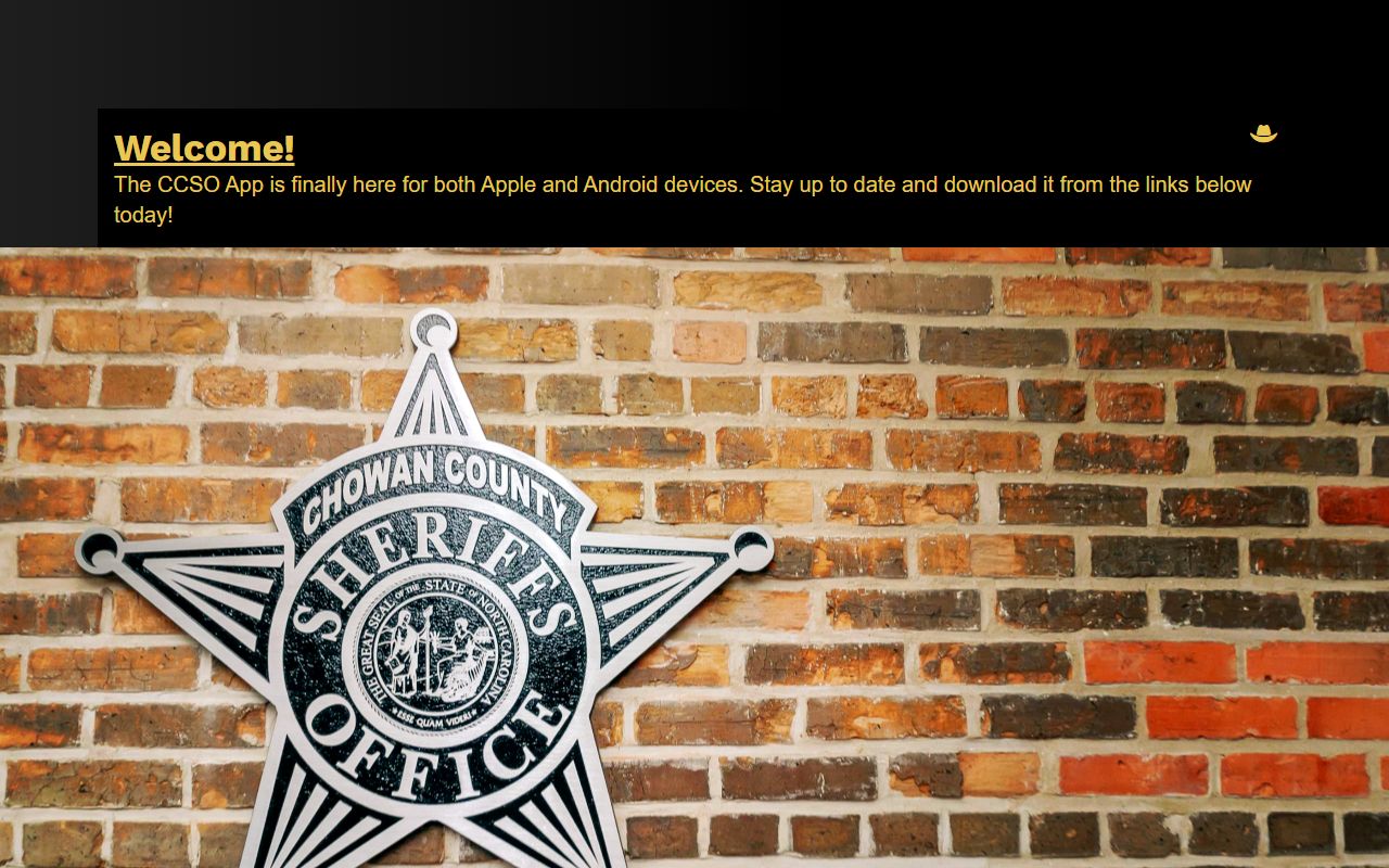 Chowan County arrest records sheriff office homepage