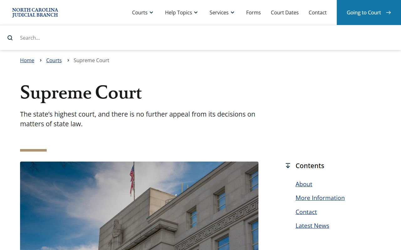 Chowan County court dockets Supreme Court of North Carolina source