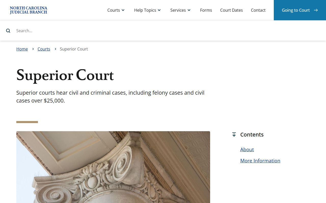 Chowan County District Court connection to Superior Court records