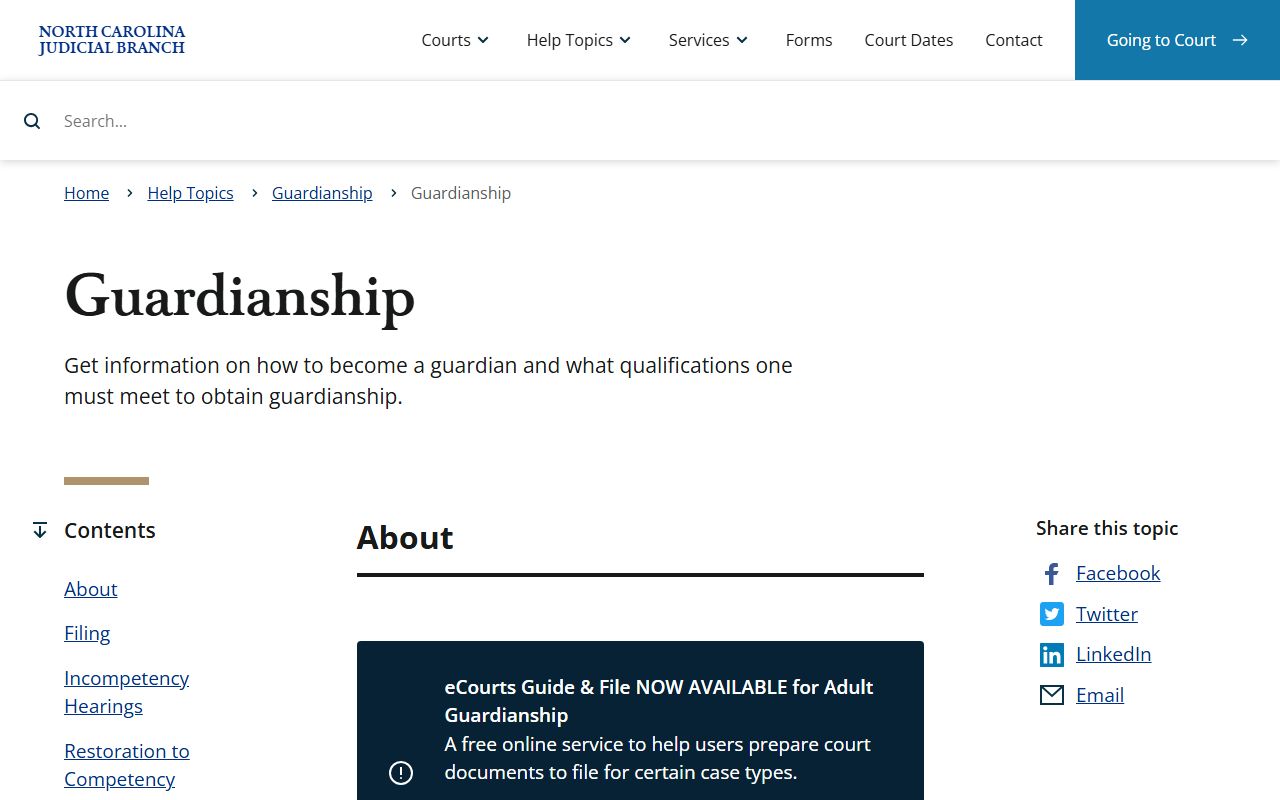 Chowan County probate records guardianship help topic